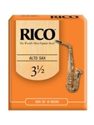 Reed--alto Sax Rico Regular - Strength 3 1/2 - Box Of 10 for Alto Sax Reed