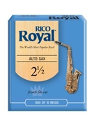 Reed--alto Sax Rico Royal - Strength 2 1/2 - Box Of 10 for Alto Sax Reed