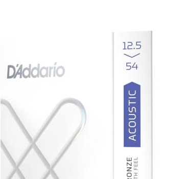 D'Addario XSAPB12554 XS Phosphor Bronze Acoustic Guitar Strings, Light Plus, 12.5-54