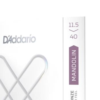 D'Addario XSM11540, XS Mandolin Phosphor Bronze, Custom Medium, 11.5-40