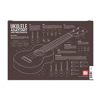 Poster--ukulele Anatomy And Mechanics for Mandolin P (23" X 35")