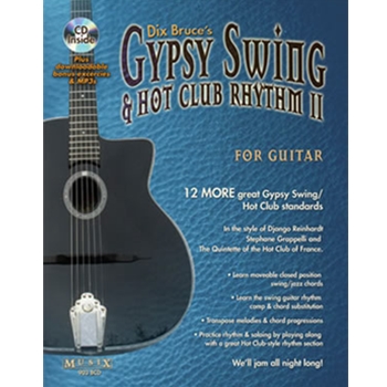 Gypsy Swing & Hot Club Rhythm II For Guitar Book/CD Set by Bruce Dix for