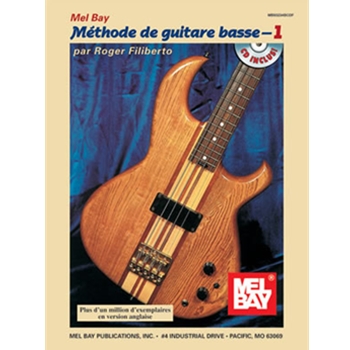 Electric Bass Method Volume 1 French Edition Book/CD Set by Filiberto Roger for