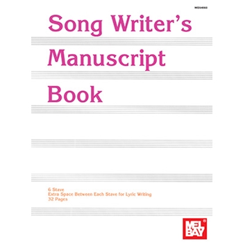 Song Writer's Manuscript Book by for