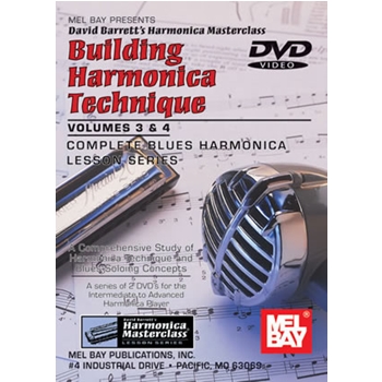 Building Harmonica Technique Volume 3 & 4 DVD by Barrett David for