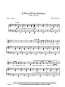 It Wasn't Even Raining by Leach Bill F for Unison/2-Part