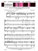 Ain't No Rock Gonna' Shout For Me by Larson Lloyd - Williams J Paul - for SATB