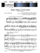 Halle Halle I'm So Glad by Shafferman and Page for SATB