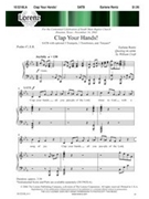 Clap Your Hands by Rentz Earlene for SATB