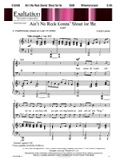 Ain't No Rock Gonna' Shout For Me by Larson Lloyd - Williams J Paul - for SAB and Piano