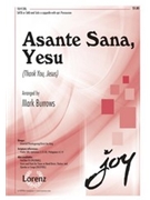 Asante Sana Yesu by - Burrows Mark - for SATB a cappella