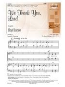 We Thank You Lord by Sibelius Jean - Larson Lloyd - for SATB