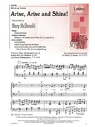 Arise Arise and Shine by McDonald Mary for SAB and Piano