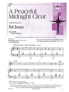 Peaceful Midnight Clear by Drennan Patti for SATB and Piano