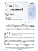 Visit Us Emmanuel by Choplin Pepper for SATB and Piano