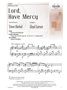 Lord Have Mercy by Merkel Steve - Larson Lloyd - for SATB and Piano