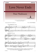 Love Never Ends by Niedmann Peter for SATB and Piano