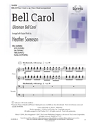 Bell Carol by - Sorenson Heather - for SAB and Piano 4 Hands