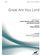 Great Are You Lord by Ingram Jordan and Leonard - Sharpe Bryan - for SATB and Piano