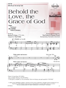 Behold the Love the Grace of God by Fettke and Grassi Barton W Stone for SAB and Piano