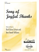 Song of Joyful Thanks by Schram and Williams for S(A)B and Piano