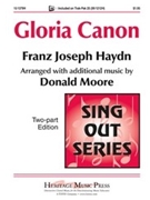 Gloria Canon by Haydn Joseph - Moore D - for 2-Part
