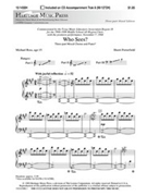 Who Sees by Porterfield Sherri - Michael Ross - for 3-Part Mixed