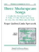 3 Shakespeare Songs by Quilter Roger - Spevacek Linda - for SATB