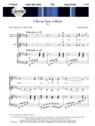 I Never Saw A Moor by Butler Eugene for SSA