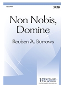 Non Nobis Domine by Burrows Reuben A. for SATB and Piano