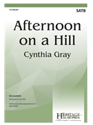 Afternoon on a Hill by Gray Cynthia Edna St. Vincent Mil for SATB and Piano