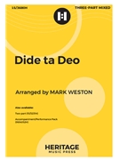 Dide ta Deo by - Weston Mark - for 3-Part Mixed and Piano