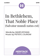 In Bethlehem That Noble Place by Durow Peter J for SATB and Oboe