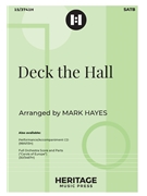 Deck the Hall by Mark Hayes - Hayes Mark - for SATBSoprano and Piano