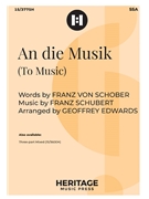 An die Musik by Schubert Franz - Edwards Geoffrey - Schober Franz Von for SSA and Piano