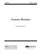 Cantate Domino by Croce Giovanni for SATB a cappella