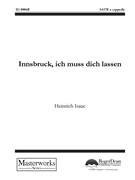 Innsbruck ich muss dich lassen by Isaac Heinrich for SATB a cappella