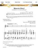 Risen In Glory by Akers Michael E for Handbells