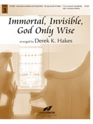 Immortal Invisible God Only Wise by - Hakes Derek K - for Handbells 3-5 Octave