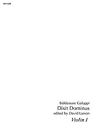 Dixit Dominus (Psalm 110) by Galuppi Baldassare - Larson David - for Violin I