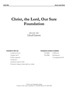 Christ The Lord Our Sure Foundation by Larson Lloyd for Instrumental Parts