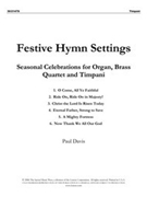 Festive Hymn Settings by Paul Davis - Davis Paul - for Instr