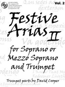 Festive Arias For Soprano & Trumpet by Vivaldi Antonio Lucio - Cooper David - for High Voice Collection (Book 2)