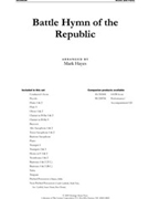 Battle Hymn Of The Republic by Concert Band - Hayes Mark - for Instrumental Parts