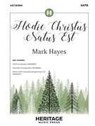 Hodie Christus Natus Est by Hayes Mark for SATB and Piano