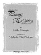 Selections from Pictures At An Exhibition by Mussorgsky Modest - McMichael - for 2 Piano 4 Hands