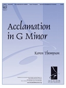 Acclamation in G Minor by Thompson Karen for Handbells 2-3 Octave