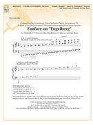 Fanfare on Engelberg by Stanford Sir Charles Villiers - Glasgow Michael - for Full Score