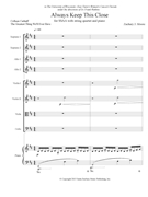 Always Keep This Close - String Parts/Conductor Score by Moore Zachary for String Quartet