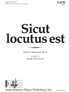 Sicut locutus est by Bach Johann Sebastian - Narverud Jacob J - for SATB